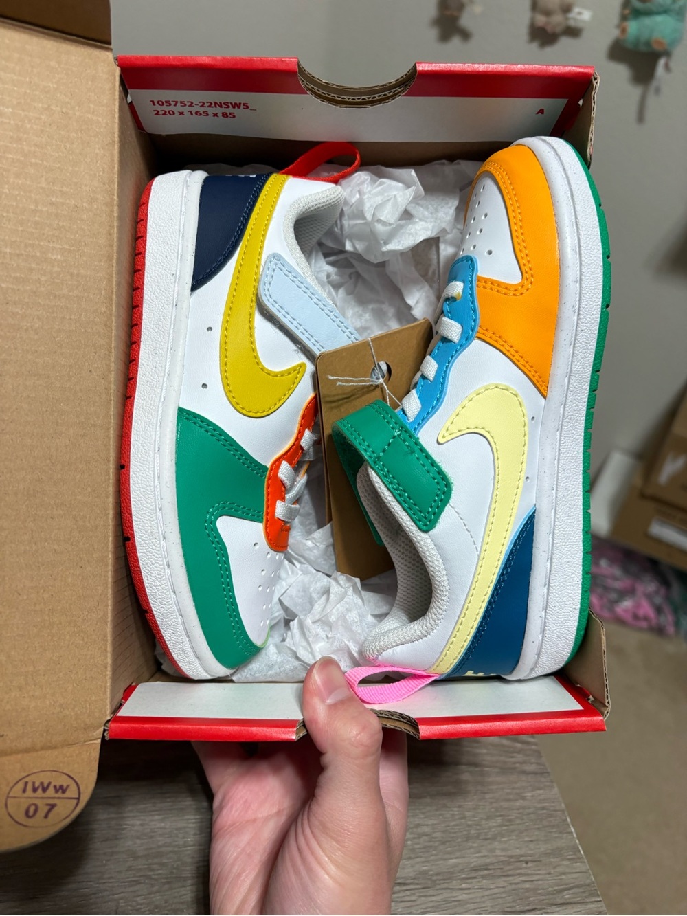 Size 10.5C - Nike Court Borough Low Recraft WHAT THE (TD Size)